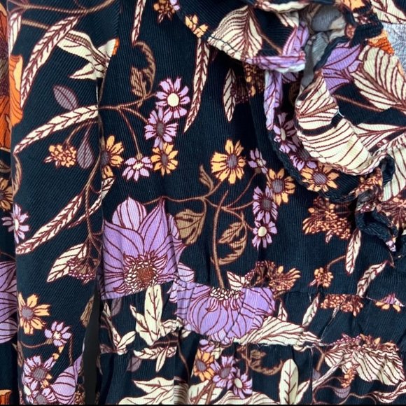 NWT | Anthropologie Pilcro Tiered Corduroy Long Sleeve Mini | Medium, Petite - Picture 7 of 10